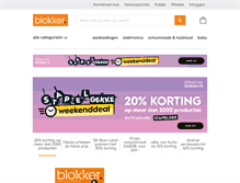 Tablet Screenshot of blokker.nl